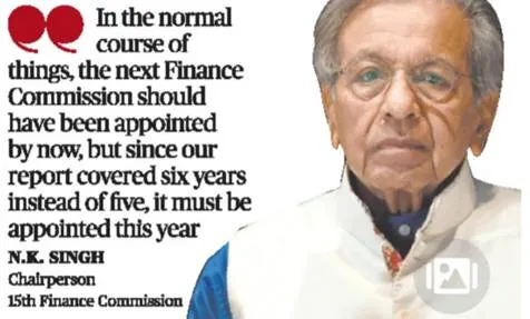 Centre to roll out process to set up 16th finance commission soon