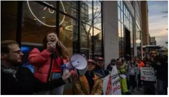 Google workers stage rallies against job cuts  low wages