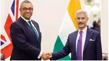 Jaishankar  uk counterpart james cleverly discuss bilateral ties