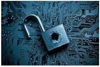 Breached - Make a gap in and break through (a wall, barrier, or defence).
