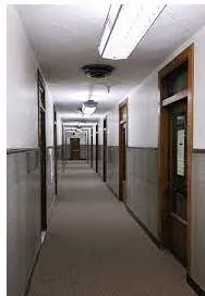 Corridors - A long passage in a building from which doors lead into rooms.