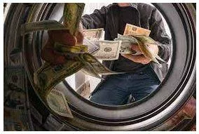 Laundering - Conceal the origins of (money obtained illegally)