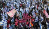 Israel  benjamin netanyahu accuses protesters of ‘trampling democracy’