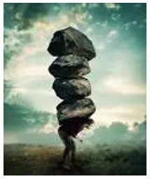 Struggling - striving to achieve or attain something in the face of difficulty or resistance.