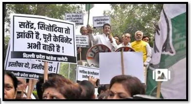 Bjp  congress call kejriwal ‘mastermind of liquor scam’  demand resignation