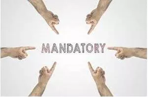 Mandatory meaning