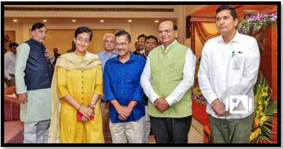 New ministers bharadwaj  atishi swear by ‘ram like’ sisodia  bjp takes umbrage