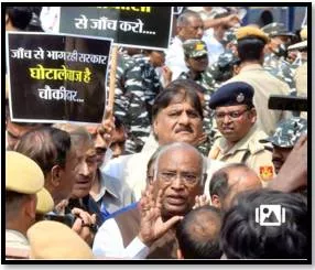 Opposition parties take out protest march