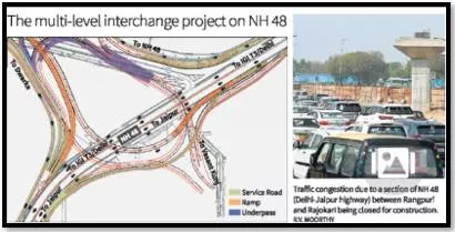 Delhi’s largest interchange facility coming up on nh 48