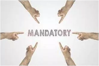 Mandatory - Compulsory.