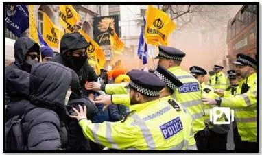 Following protests at high commission  u k  seeks to assure india on security