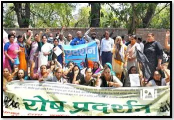 Women protesters at jantar mantar seek action against haryana minister accused of harassment