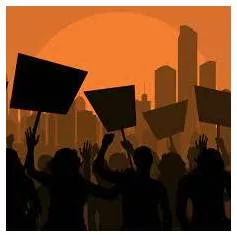 Protest - A statement or action expressing disapproval of or objection to something.
