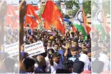 Shinde a ‘traitor’  aaditya thackeray leads mva show of strength in cm’s bastion thane