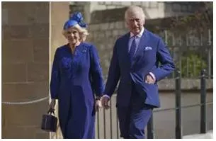 British royals gather for first easter of king charles' reign
