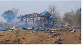 100 feared killed in junta strikes on myanmar village