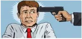 Coercion - The practice of persuading someone to do something by using force or threats.