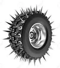 Spike - Impale on or pierce with a sharp point.