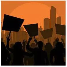 Protest - A statement or action expressing disapproval of or objection to something.