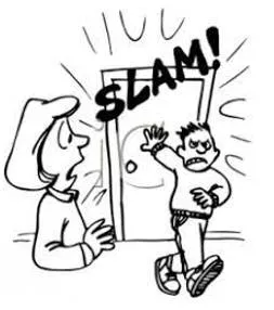 Slammed - Shut (a door, window, or lid) forcefully and loudly.