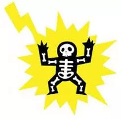 Struck - Hit forcibly and deliberately with one's hand or a weapon or other implement.
