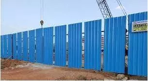 Barricaded - Block or defend with a barricade.