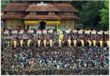 Thrissur pooram celebrated with splendour