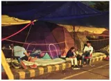 Rain fails to dampen spirits of the wrestlers at jantar mantar