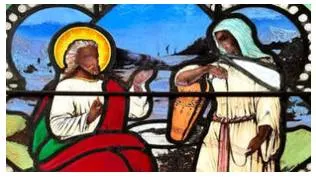 Stained glass window shows jesus christ with dark skin  stirring questions about race in new england