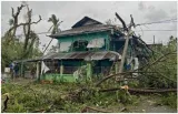 Three killed  roofs torn off as cyclone mocha makes landfall in myanmar