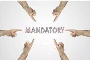 Mandatory - Compulsory.