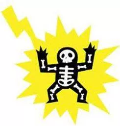 Struck - Hit forcibly and deliberately with one's hand or a weapon or other implement.