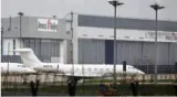 Elon musk's private jet has landed in beijing