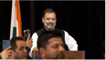 Rahul gandhi's reaction to 'khalistan slogans' in us and a political row  watch