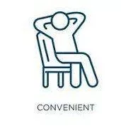 Convenience - The quality of being easy, useful or suit able for somebody
