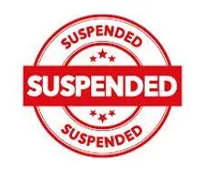 Suspension - Imposed by a judge or court but not enforced as long as no further offence is committed within a specified period.