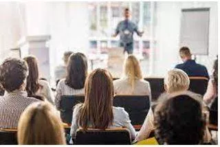 Attend - Be present at (an event, meeting, or function).