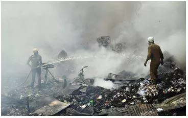 100 children  teachers have a narrow escape in fire incident