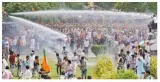 Bjp stages protest over graft  exam paper leaks in jaipur