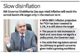 Disinflation to be slow and long  das
