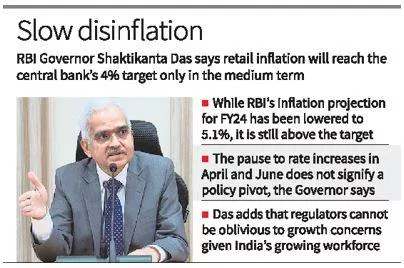 Disinflation to be slow and long  das