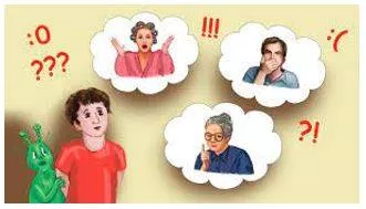 Expressed - to show something such as a feeling or an opinion by words or actions
