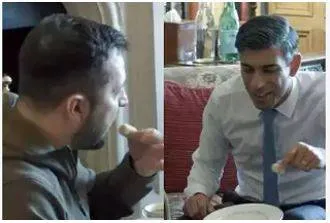 Sweet treat  when zelenskyy ate rishi sunak’s mom made barfi