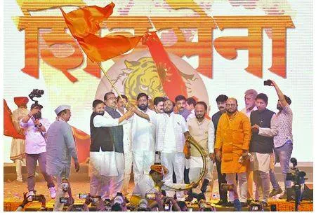At parallel events  shinde and thackeray spar over ‘real’ sena