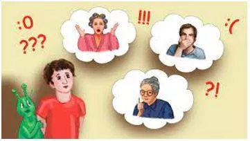 Expressing - To show something such as a feeling or an opinion by words or actions