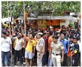 Bjp is an anti hindu party  says aap following row over removal of grille from temple