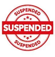 Suspend - Imposed by a judge or court but not enforced as long as no further offence is committed within a specified period.