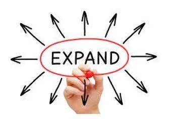 Expanding - To become or to make something bigger.