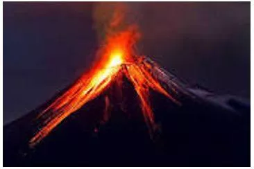 Erupted meaning