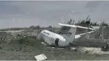 Watch | plane wing breaks apart after dramatic runway crash in somalia  all passengers safe